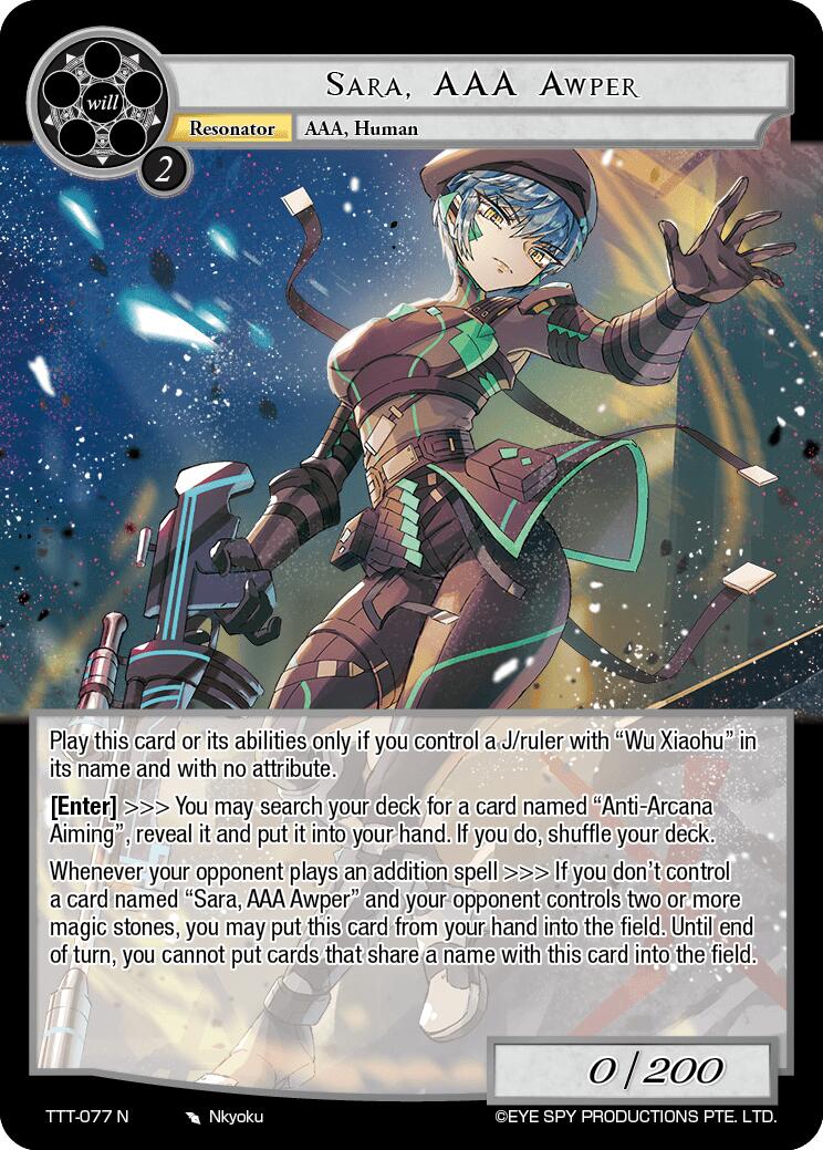 Sara, AAA Awper (TTT-077 N) [Thoth of the Trinity]