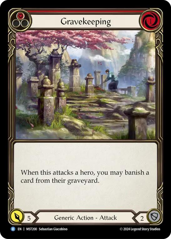 Gravekeeping (Red) [MST200] (Part the Mistveil)