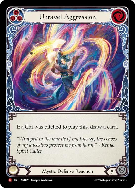 Unravel Aggression [MST078] (Part the Mistveil)  Rainbow Foil