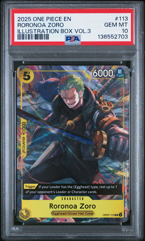 PSA GEM MT 10 Roronoa Zoro [Promos] - 136552703