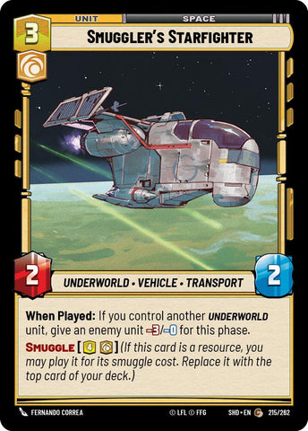Smuggler's Starfighter (215/262) (215/262) [Shadows of the Galaxy]