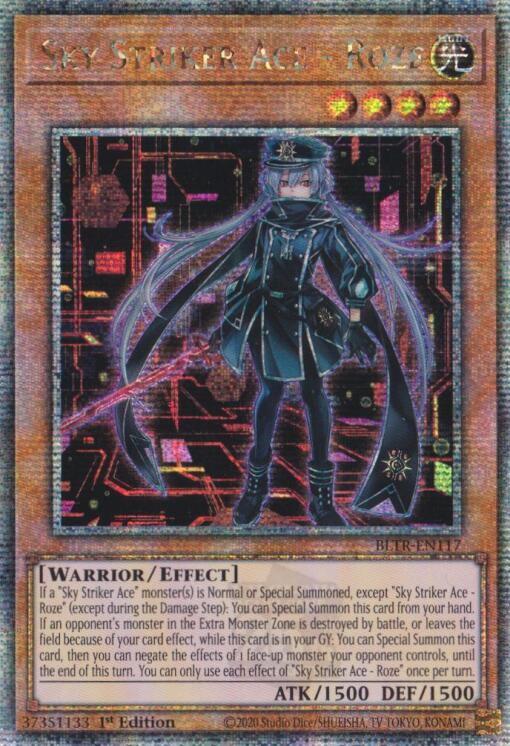 Sky Striker Ace - Roze (Alternate Art) (Quarter Century Secret Rare) [BLTR-EN117] Quarter Century Secret Rare