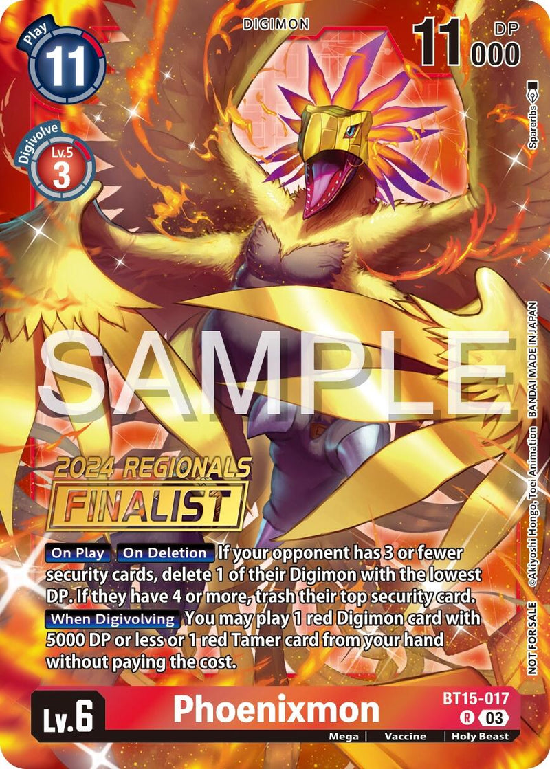 Phoenixmon [BT15-017] (2024 Regionals Finalist) [Exceed Apocalypse]