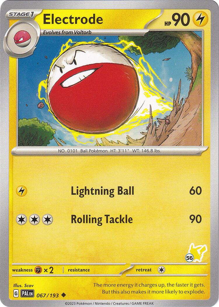 Electrode (067/193) (Pikachu Stamp