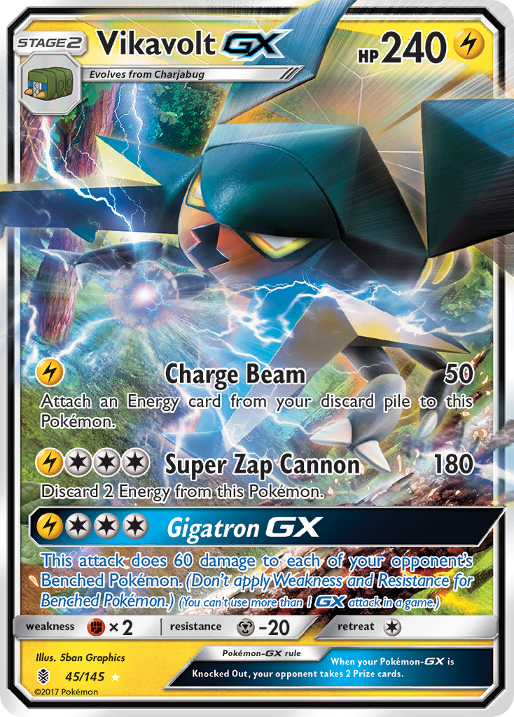 Vikavolt GX (45/145) [Sun & Moon: Guardians Rising]