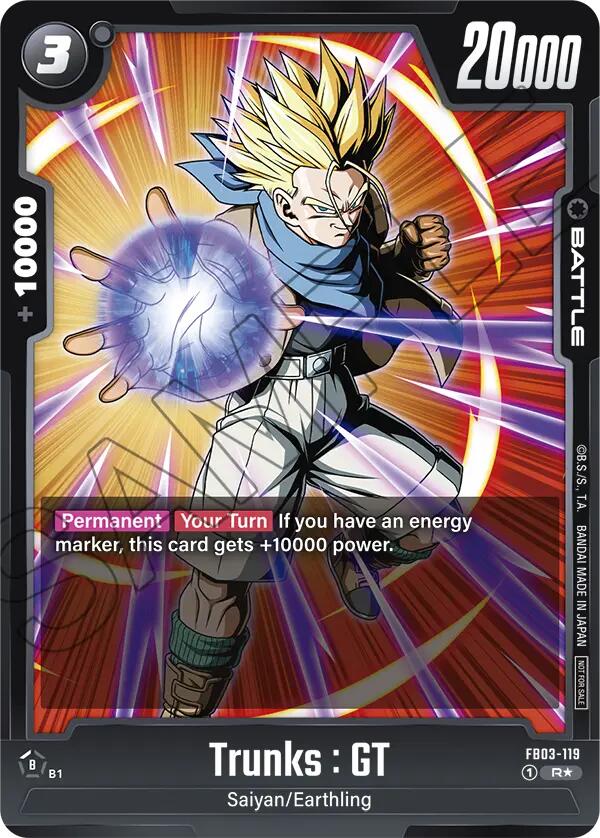Trunks : GT (FB03-119) (Championship Pack 02) [Fusion World Tournament Trunks : GT (FB03-119) (Championship Pack 02) [Fusion World Tournament