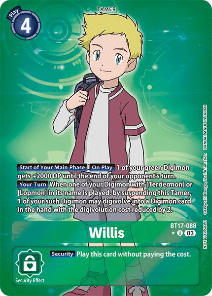 Willis [BT17-088] (Box Promotion Pack: Secret Crisis) [Secret Crisis]