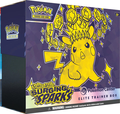 Pokemon TCG: Surging Sparks: Elite Trainer Box: Pokemon Center Edition