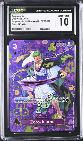 CGC GEM MINT 10 Zoro-Juurou [Emperors in the New World] - 6145508018