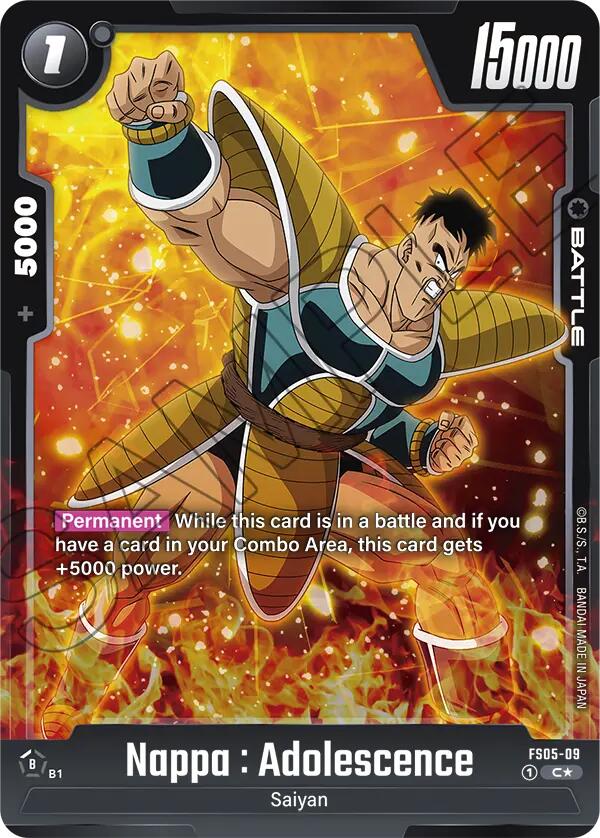 Nappa : Adolescence (Bonus Pack Alternate Art) [Starter Deck: Bardock]