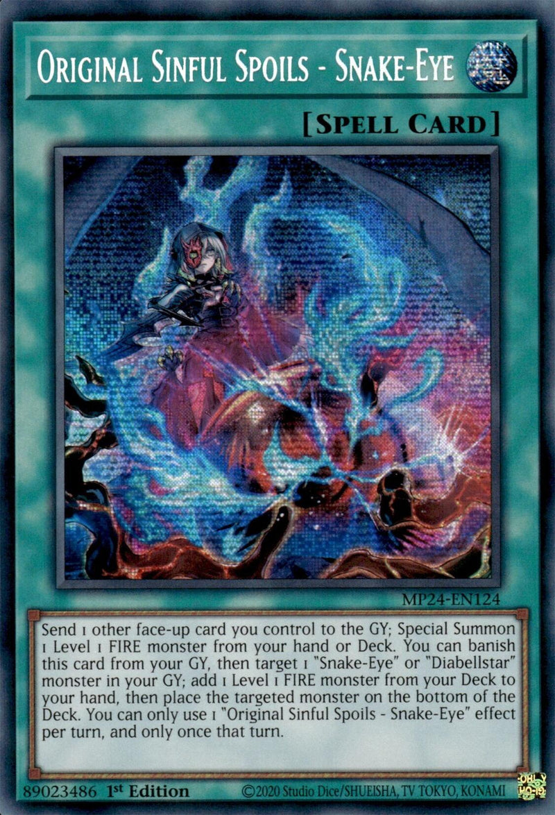 Original Sinful Spoils - Snake-Eye [MP24-EN124] Prismatic Secret Rare