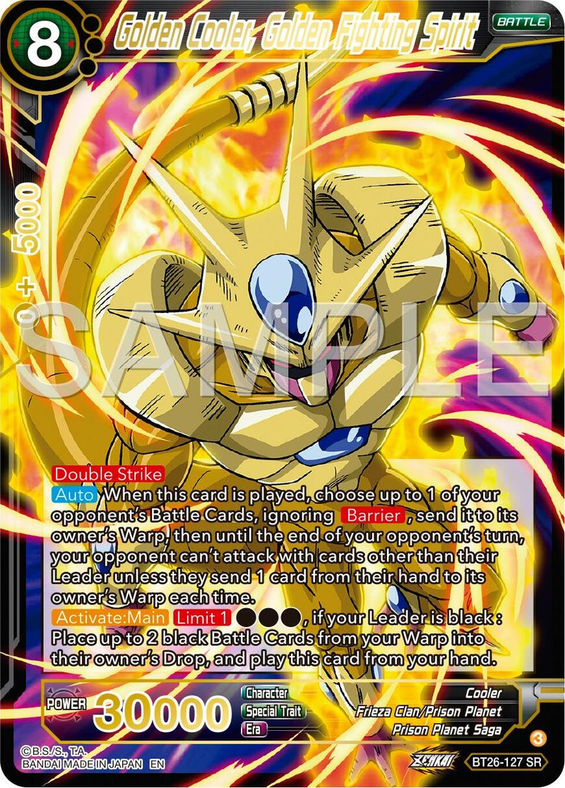 cooler dragon ball super card game DIVERS SDV3-035 GDR FB04-081 Cooler Dragon Ball Super