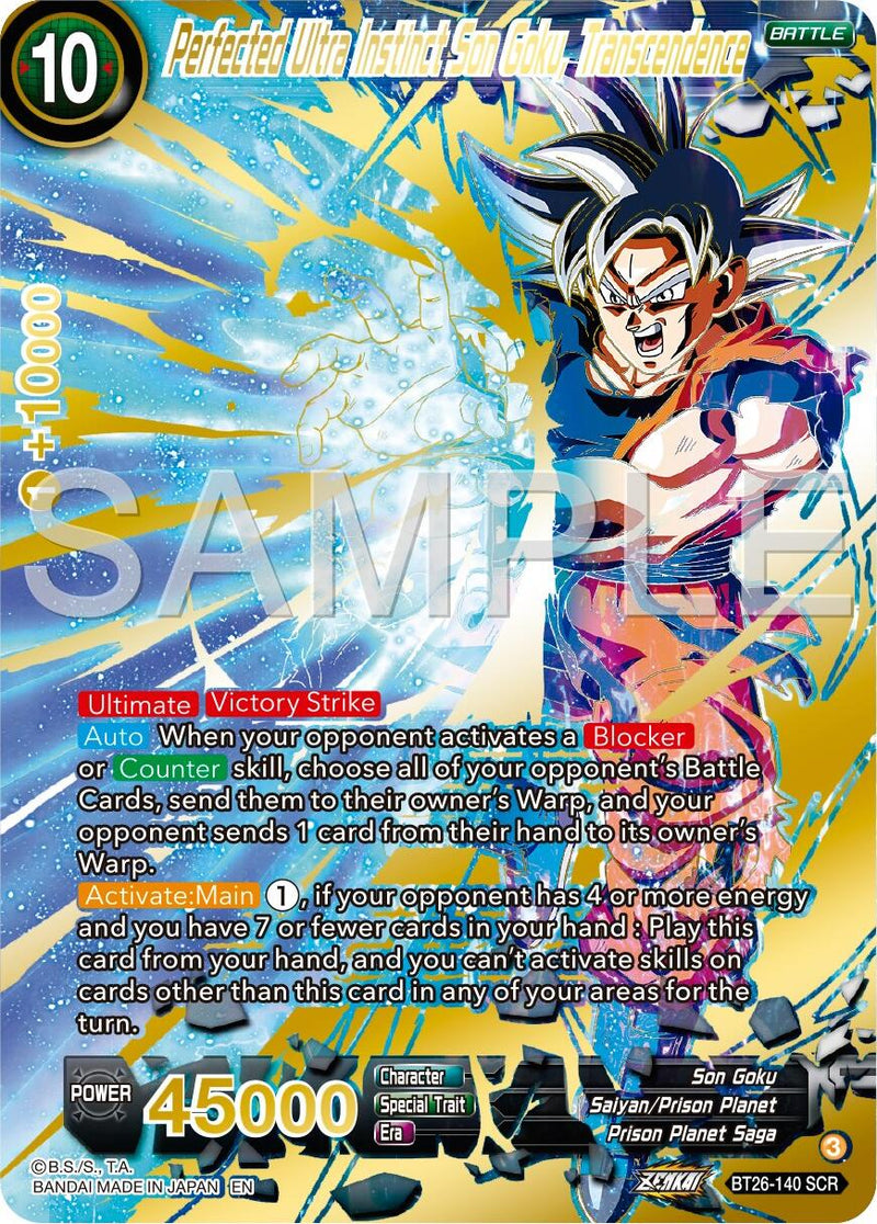 Perfected Ultra Instinct Son Goku, Transcendence (BT26-140) [Ultimate Perfected Ultra Instinct Son Goku, Transcendence (BT26-140) [Ultimate