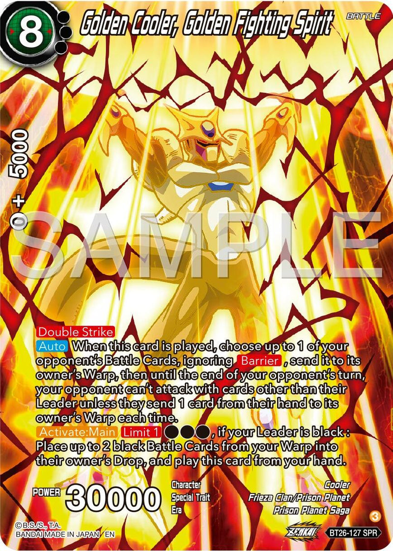 Golden Cooler, Golden Fighting Spirit (SPR) (BT26-127) [Ultimate Adven Golden Cooler, Golden Fighting Spirit (SPR) (BT26-127) [Ultimate Adven