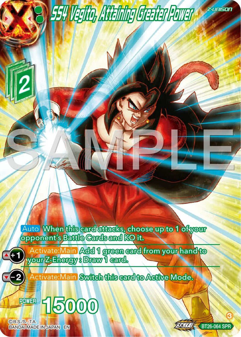 SS4 Vegito, Attaining Greater Power (SPR) (BT26-064) [Ultimate Advent]