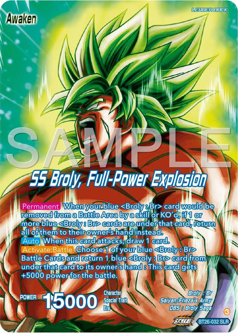 Broly // SS Broly, Full-Power Explosion (Alternate Art) (BT26-032) [Ul