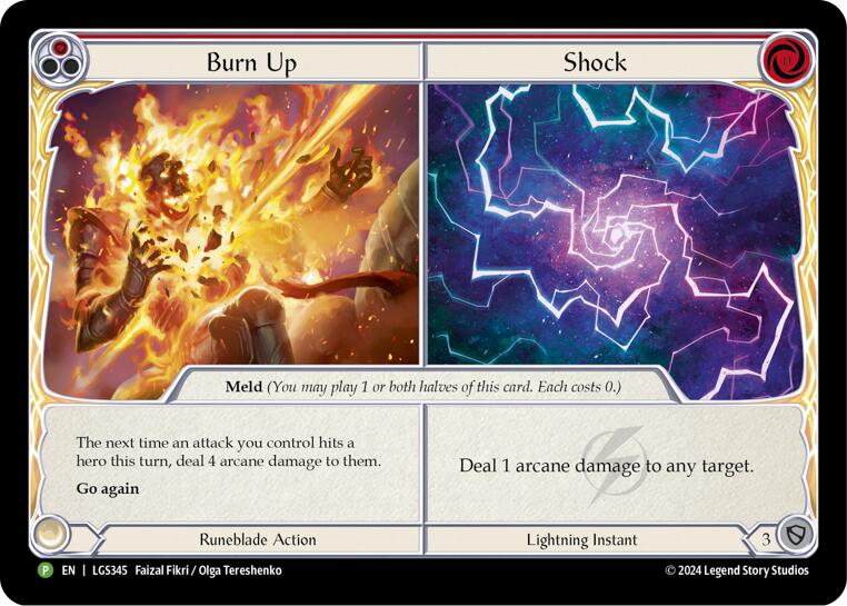 Burn Up // Shock - LGS345 [LGS345] (Promo)  Cold Foil