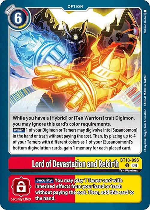 Lord of Devastation and Rebirth [BT18-096] [Release Special Booster 2.0]