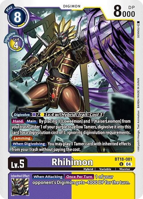 Rhihimon [BT18-081] [Release Special Booster 2.0]