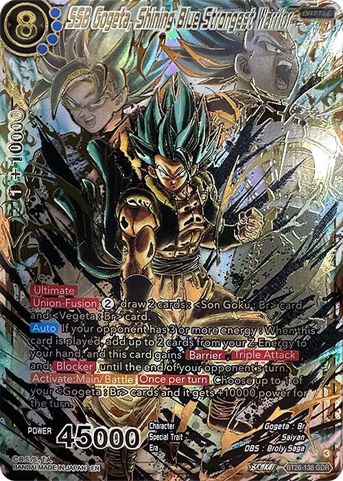 SSB Gogeta, Shining Blue Strongest Warrior (GDR) (BT26-138) [Ultimate Advent]