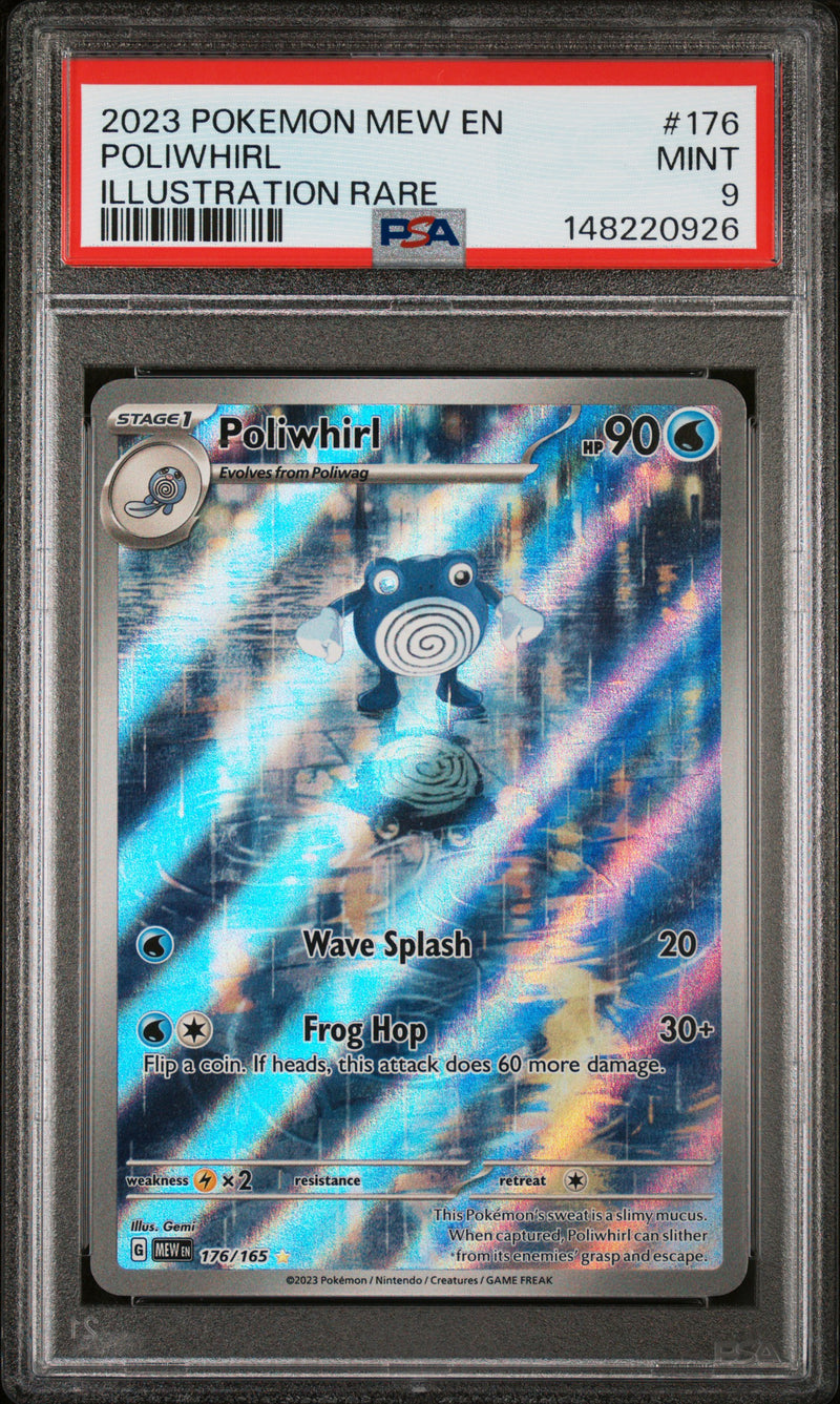 PSA MINT 9 Poliwhirl (176/165) [Mew En-151] - 148220926