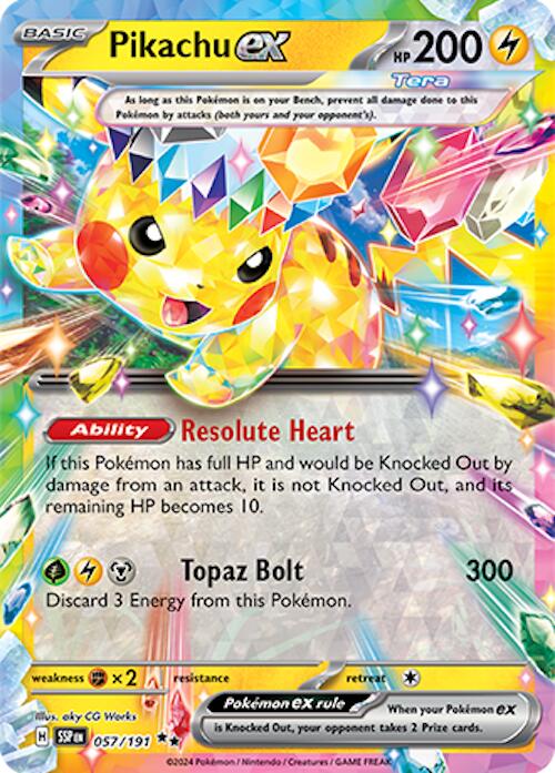 pokemon scarlet and violet pikachu card Pokemon Scarlet & Violet Surging Sparks Booster Pack