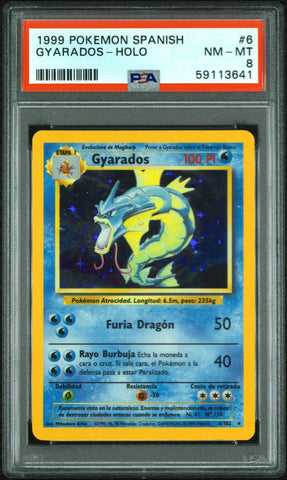 PSA NM-MT 8 Gyarados-Holo (6/102) [Spanish] - 59113641