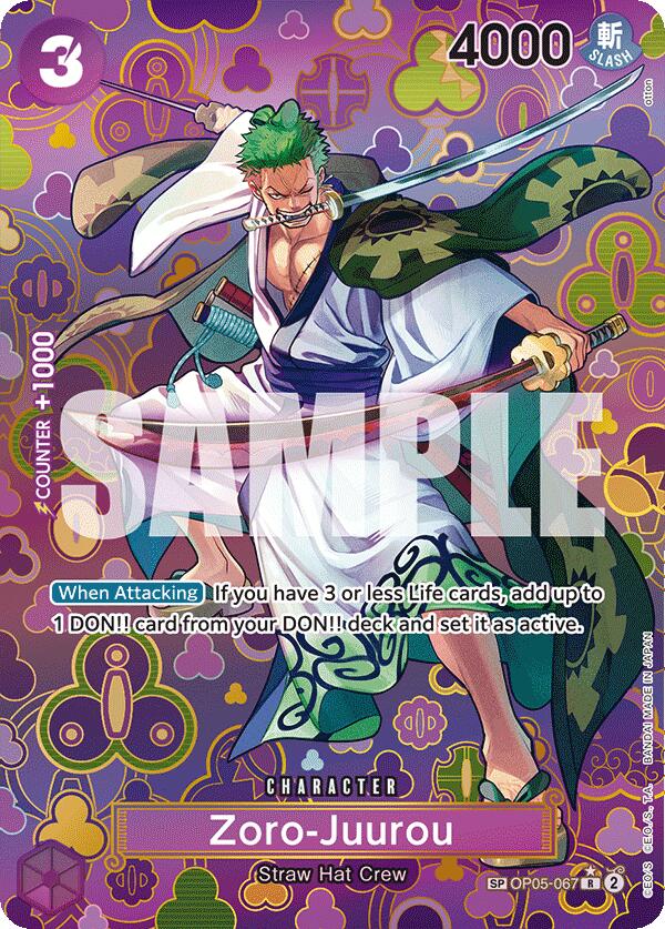 ワンピース トレーディングカードセット ゾロ ゼウスSPセット Zoro-Juurou (SP) [Emperors in the New World]