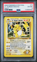 PSA EX-MT 6 Lt. Surge'S Raichu (11/132) [Gym Challenge] - 114686402