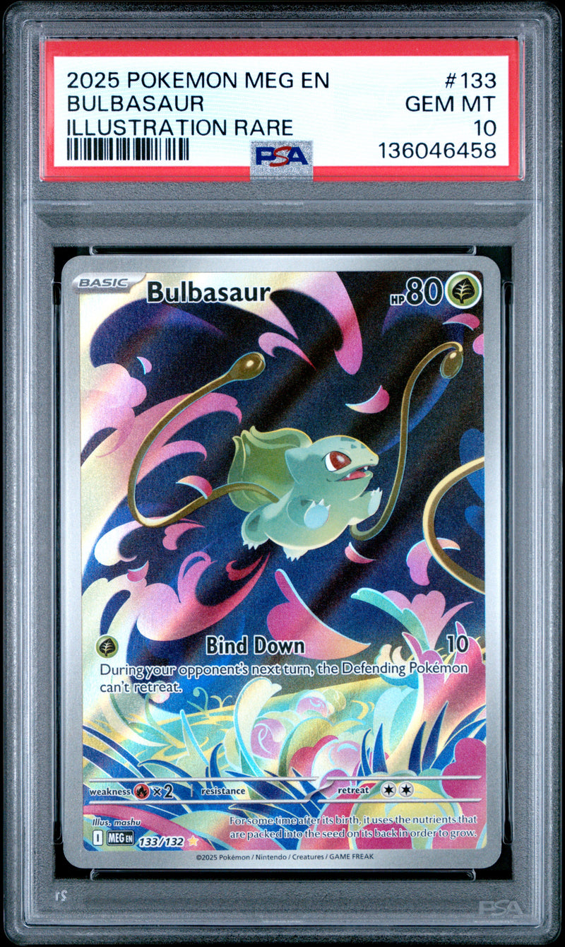 PSA GEM MT 10 Bulbasaur(133/132) [Meg En-Mega Evolution] - 136046458