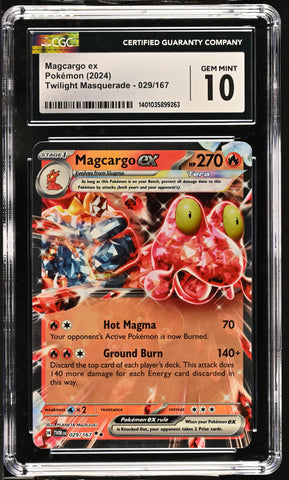 CGC GEM MINT 10 Magcargo ex (029/167) [Twilight Masquerade] - 1401035899263