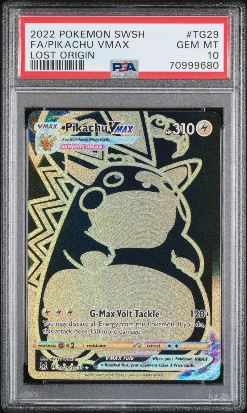 PSA GEM MT 10 Pikachu Vmax (TG29) [Sword & Shield Lost Origin] - 70999680