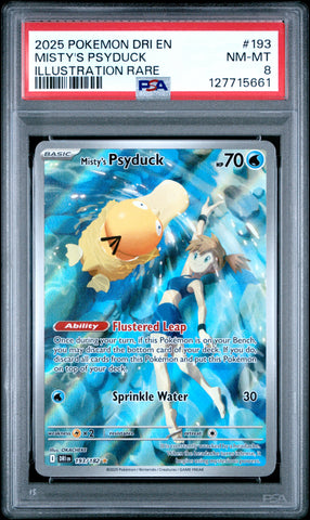 PSA NM-MT 8 Misty'S Psyduck (193) [Dri En-Destined Rivals] - 127715661