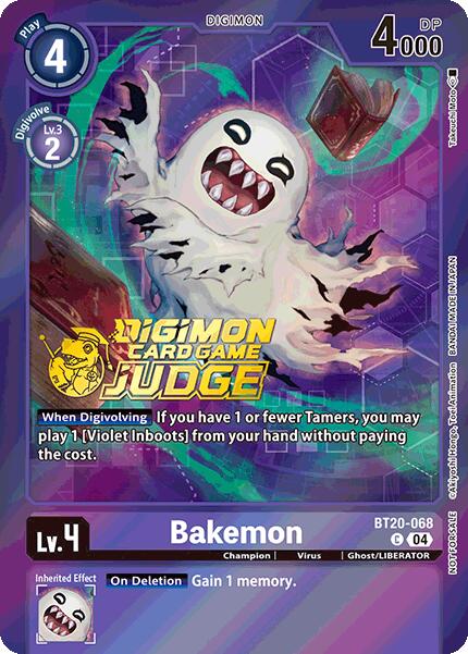 Bakemon [BT20-068] (Judge Pack 2025 Wave 1) [Release Special Booster Ver.2.5 Promos]