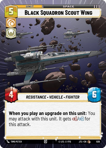 Black Squadron Scout Wing (936) (Hyperspace Foil) (936) [Jump to Lightspeed]