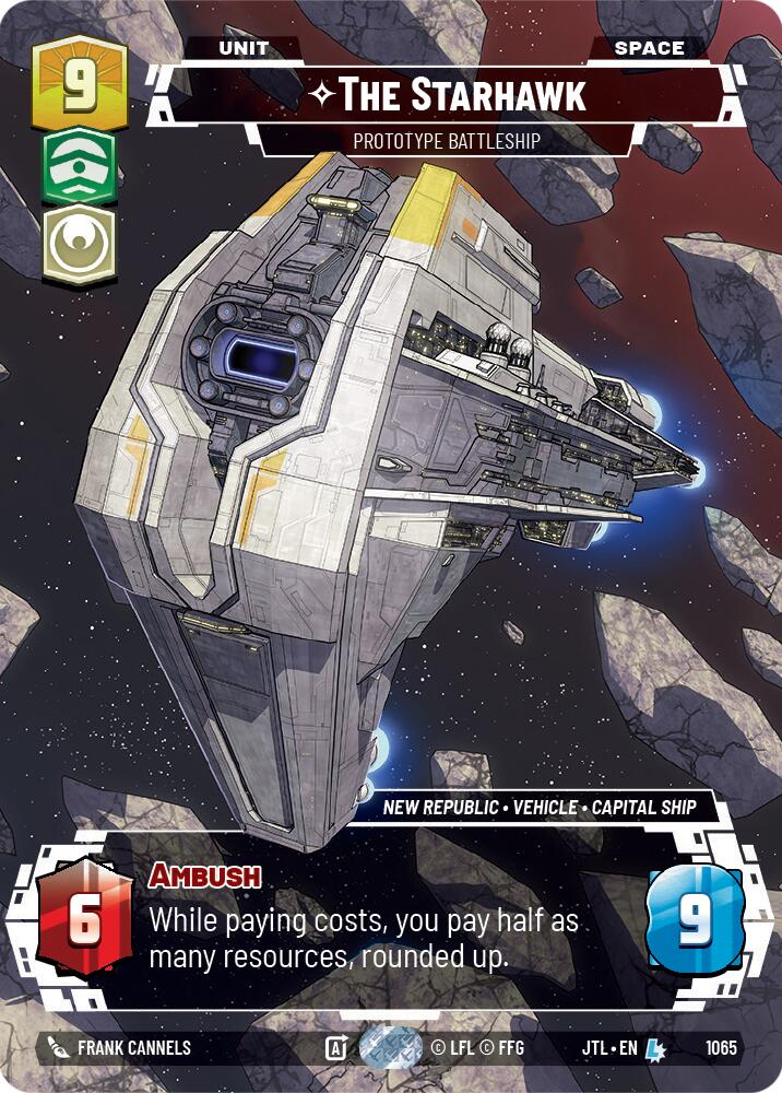 The Starhawk - Prototype Battleship (1065) (Prestige Foil) (1065) [Jump to Lightspeed]