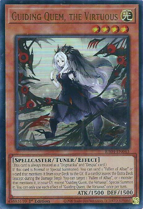 Guiding Quem, the Virtuous [RA04-EN043] Ultra Rare