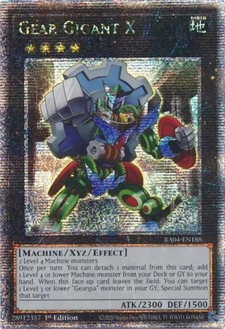 Gear Gigant X [RA04-EN188] Quarter Century Secret Rare