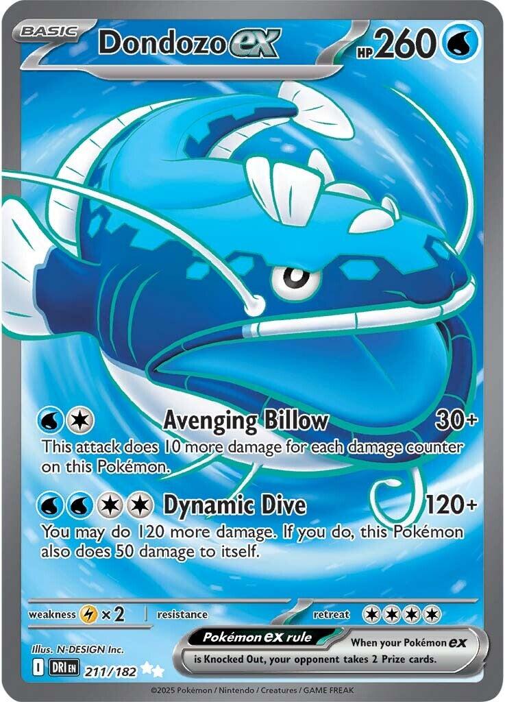 dondozo shiny pokemon card Amazon.com: Pokemon - Dondozo ex - 066/182 - Destined Rivals - Double Rare