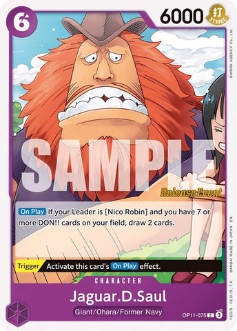 Jaguar.D.Saul [A Fist of Divine Speed Release Event Cards]