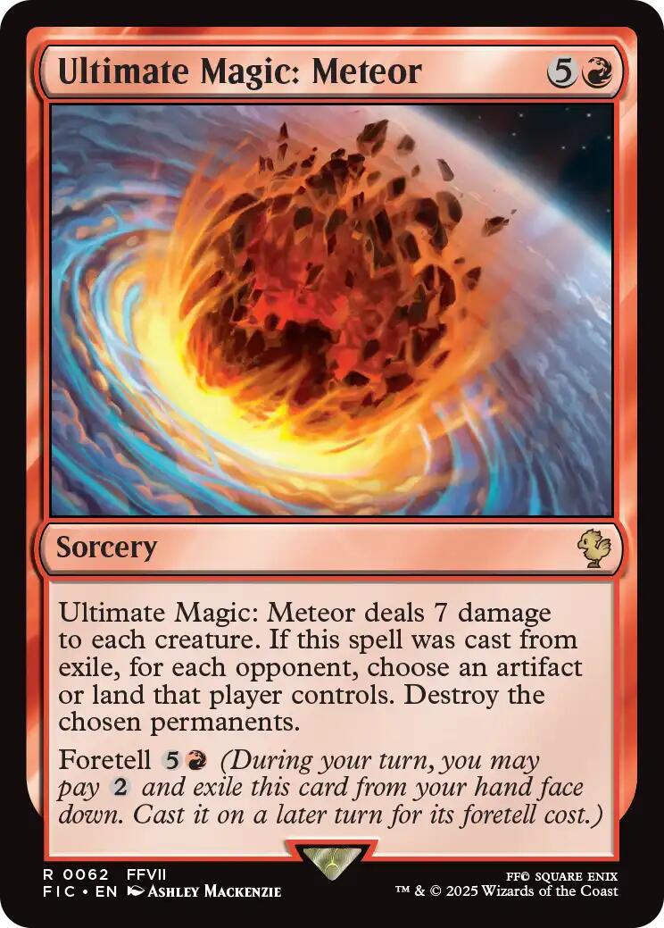 Ultimate Magic: Meteor (Surge Foil) [FINAL FANTASY Commander]
