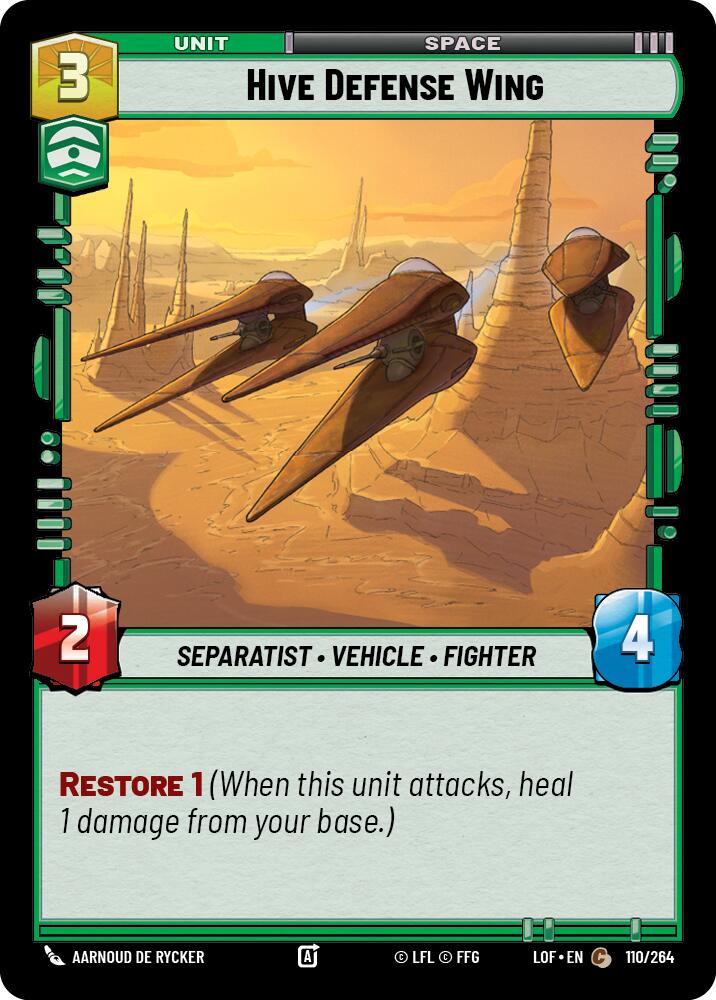 Hive Defense Wing (110/264) (110/264) [Legends of the Force]