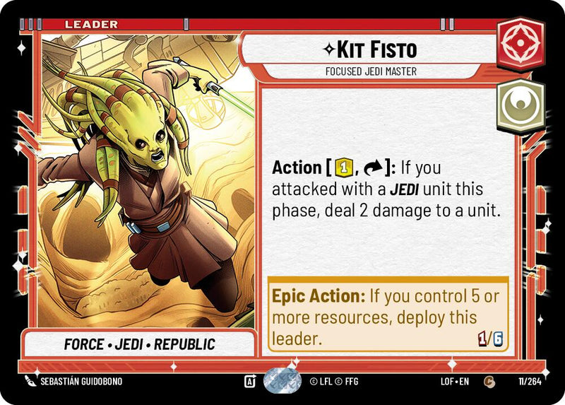 Kit Fisto - Focused Jedi Master (011/264) (011/264) [Legends of the Force]