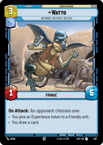 Watto - No Money, No Parts, No Deal (567) (Foil) (567) [Legends of the Force]