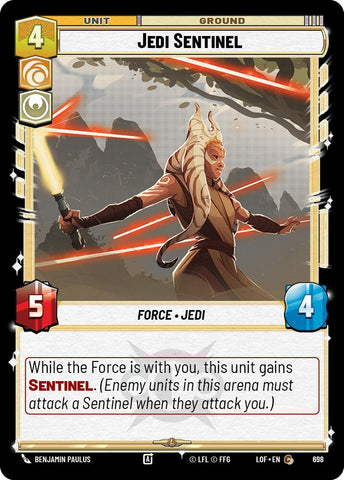 Jedi Sentinel (698) (Foil) (698) [Legends of the Force]