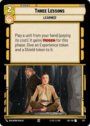 Three Lessons (727) (Foil) (727) [Legends of the Force]