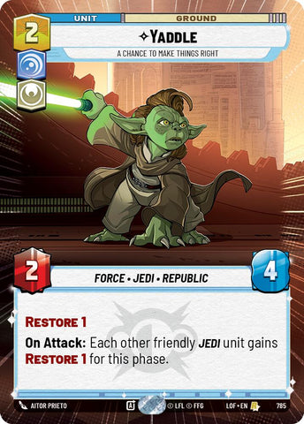 Yaddle - A Chance To Make Things Right (785) (Hyperspace Foil) (785) [Legends of the Force]