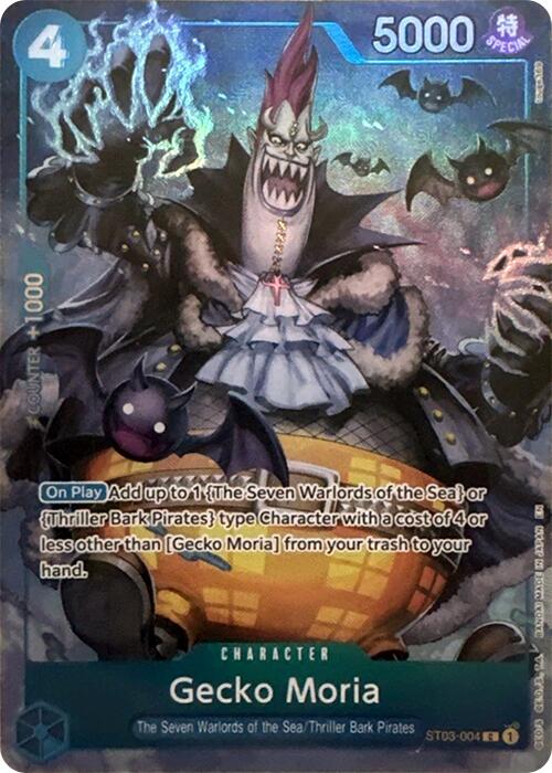 ST03-004 Gecko Moria : Common Foil English One Piece TCG Card : Seven Warlords of the Sea Binder Set