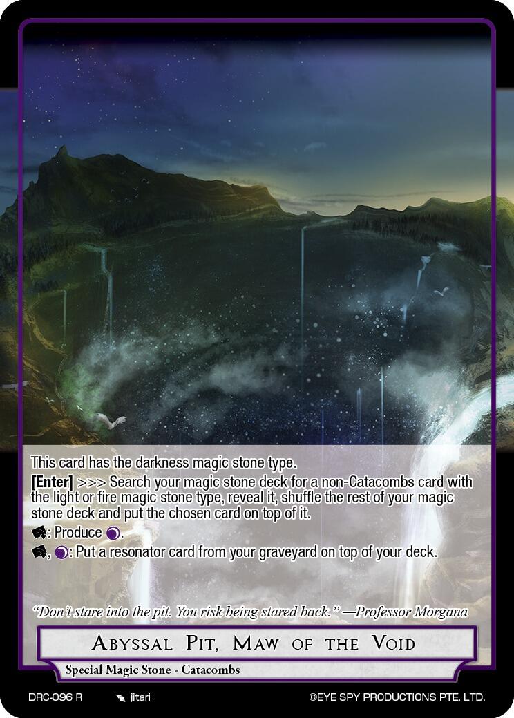 Abyssal Pit, Maw of the Void (DRC-096 R) [Descent into the Raven's Catacombs]