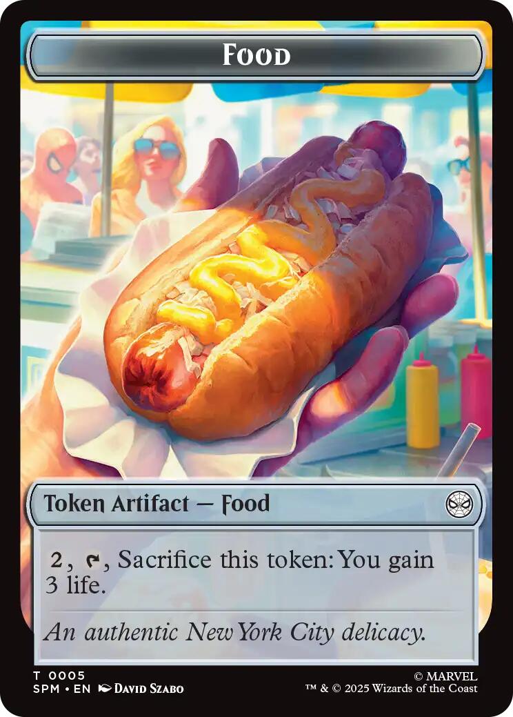 Food // Robot Double-Sided Token [Marvel's Spider-Man Tokens]